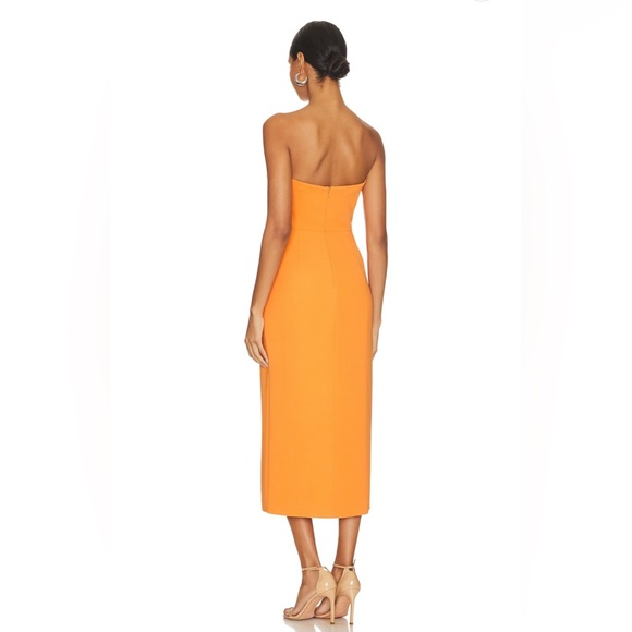 Bardot Orange Midi Dress 🍊 - Picture 2 of 5